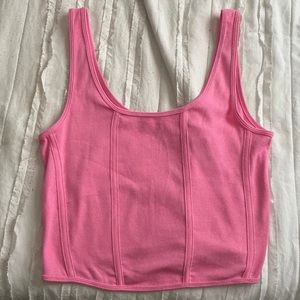 Pink corset style top from Pacsun